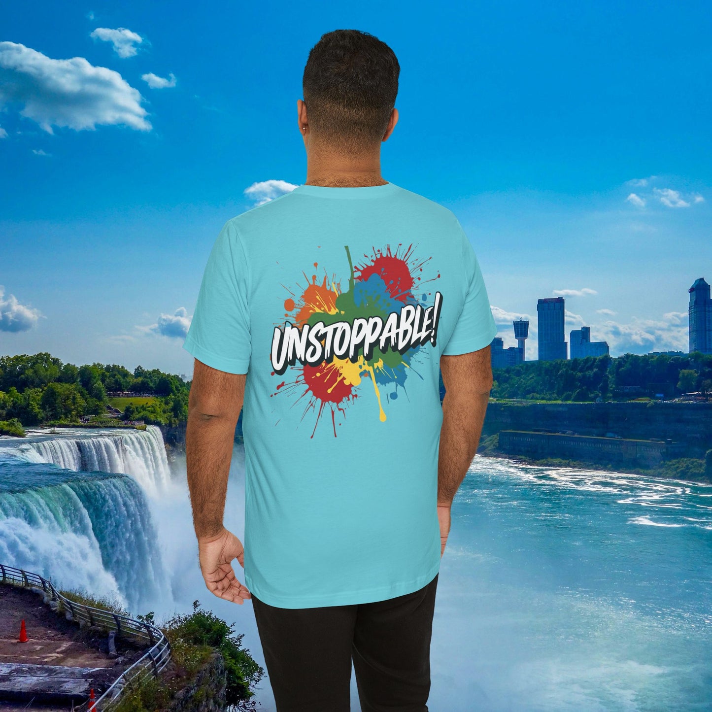 Unstoppable Design Tee - Vintage  Retro  Unisex  Tee - Classic  T-Shirt - Graphic Tee - Casual  Shirt - Short  Sleeve  Shirt