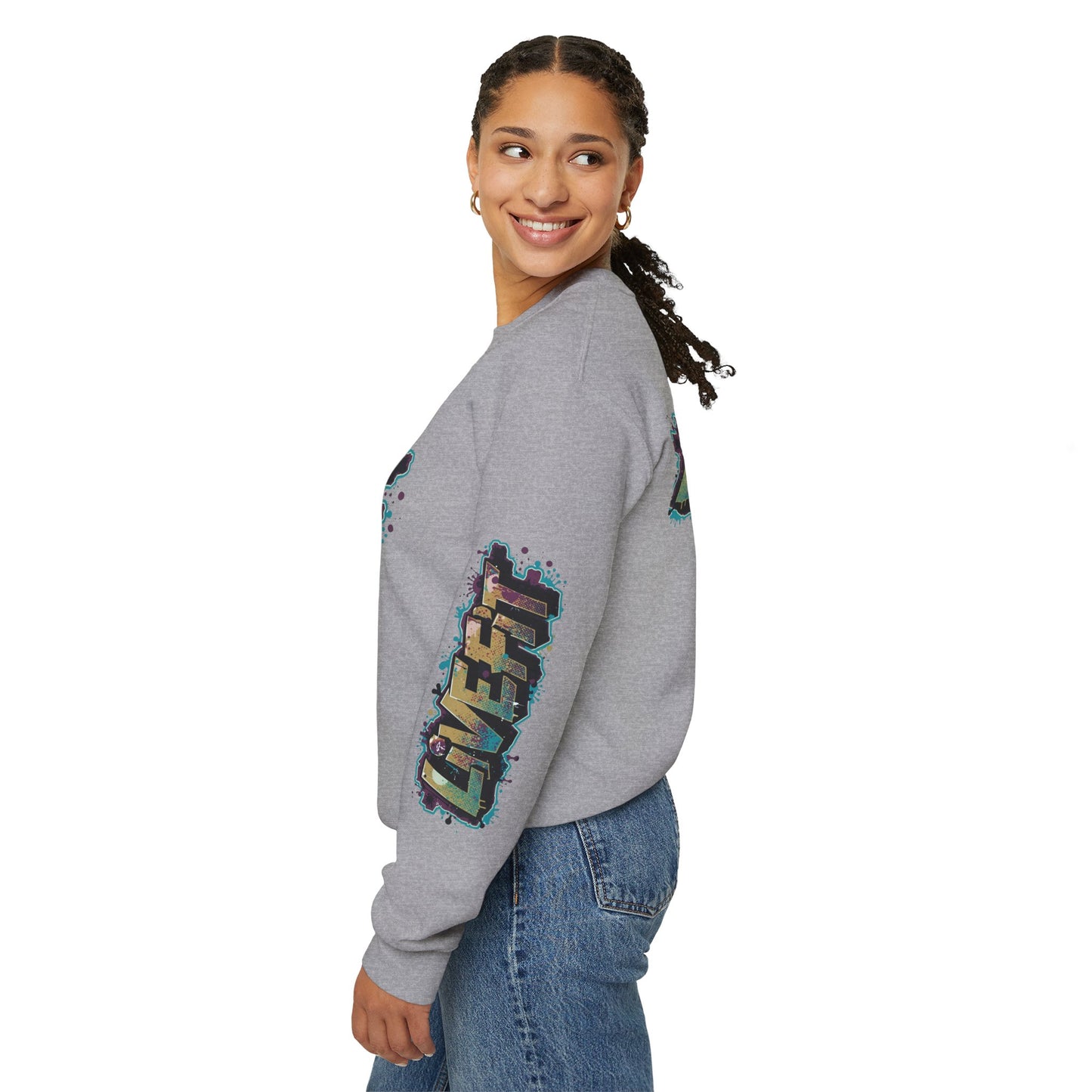 Live Fit Crewneck Sweatshirt - Trendy Fitness Apparel -  Unisex Casual Wear -  Sports Gift -  Workout Fashion -  Street Style Sweatshirt -