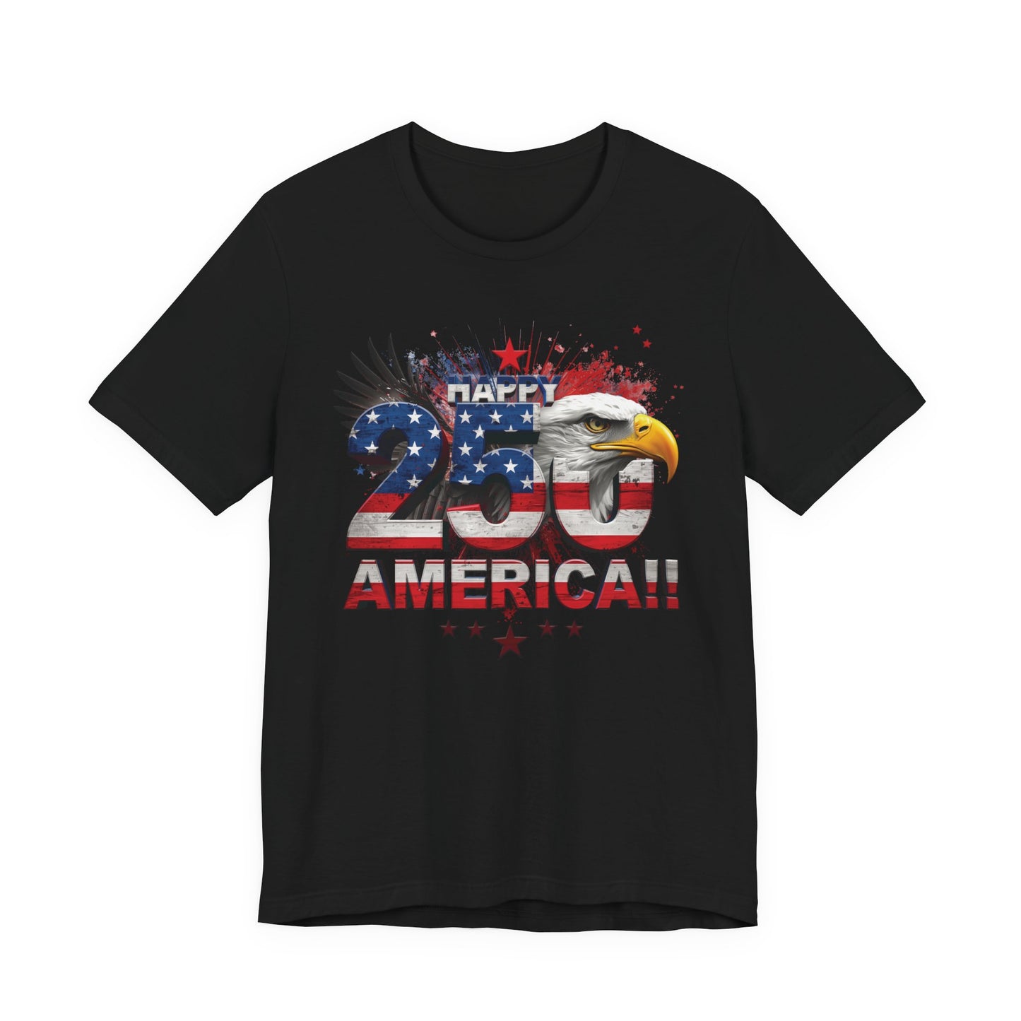 America 250th Anniversary Eagle T-Shirt | Distressed Flag Patriotic Tee