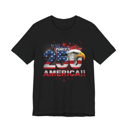 America 250th Anniversary Eagle T-Shirt | Distressed Flag Patriotic Tee
