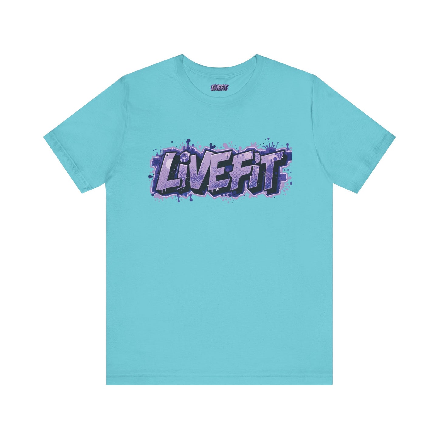 Live Fit Unisex Tee -  Fitness Shirt -  Motivational Graphic Tee -  Workout Apparel -  Casual Wear -  Gift for Gym Lovers -  Active Lifestyle -