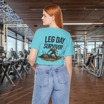 Leg Day Survivor Tee, Fitness Shirt, Workout Apparel, Gym Gift, Unisex Graphic Tee
