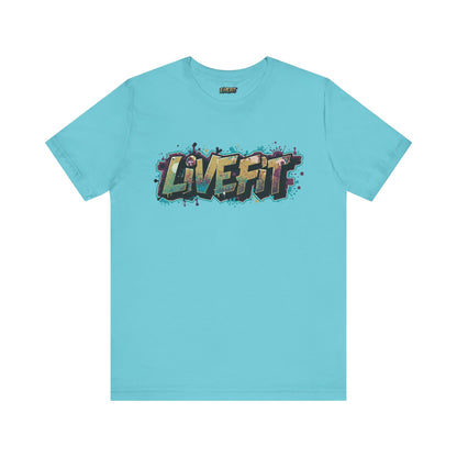 LIVE FIT Graphic Fitness Tee - Motivational Workout Apparel
