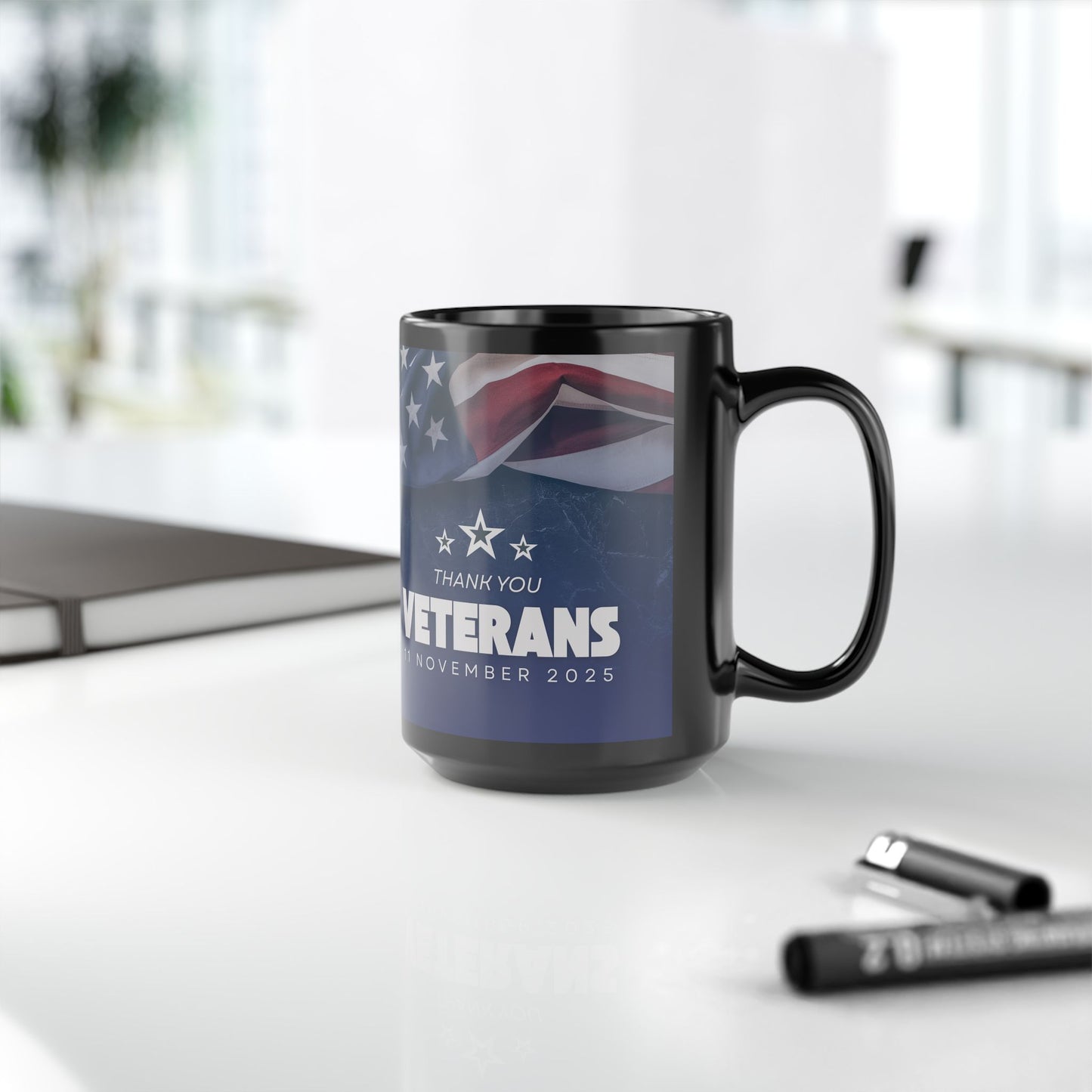 Veterans Day - Thank You Mug — American Flag Tribute (11oz/15oz)
