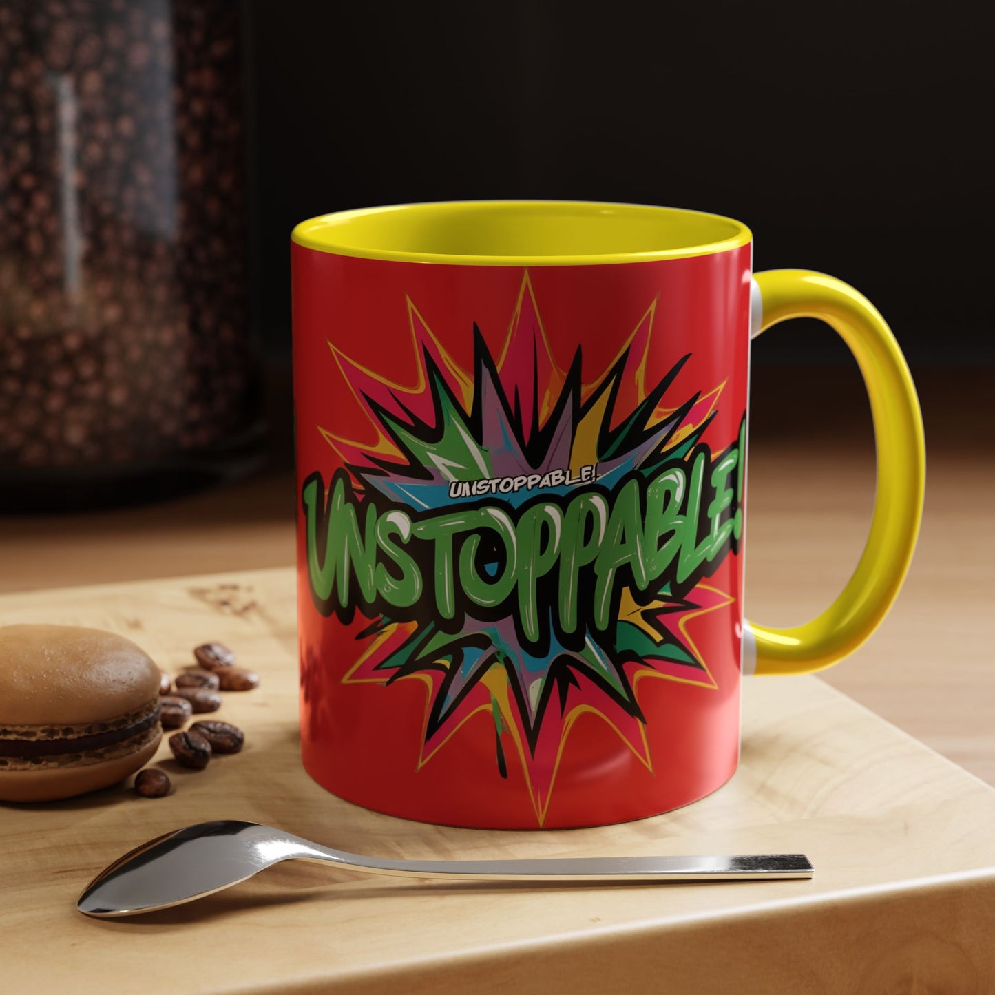 Unstoppable! Motivational Mug - Vibrant Red Design - 11oz/15oz