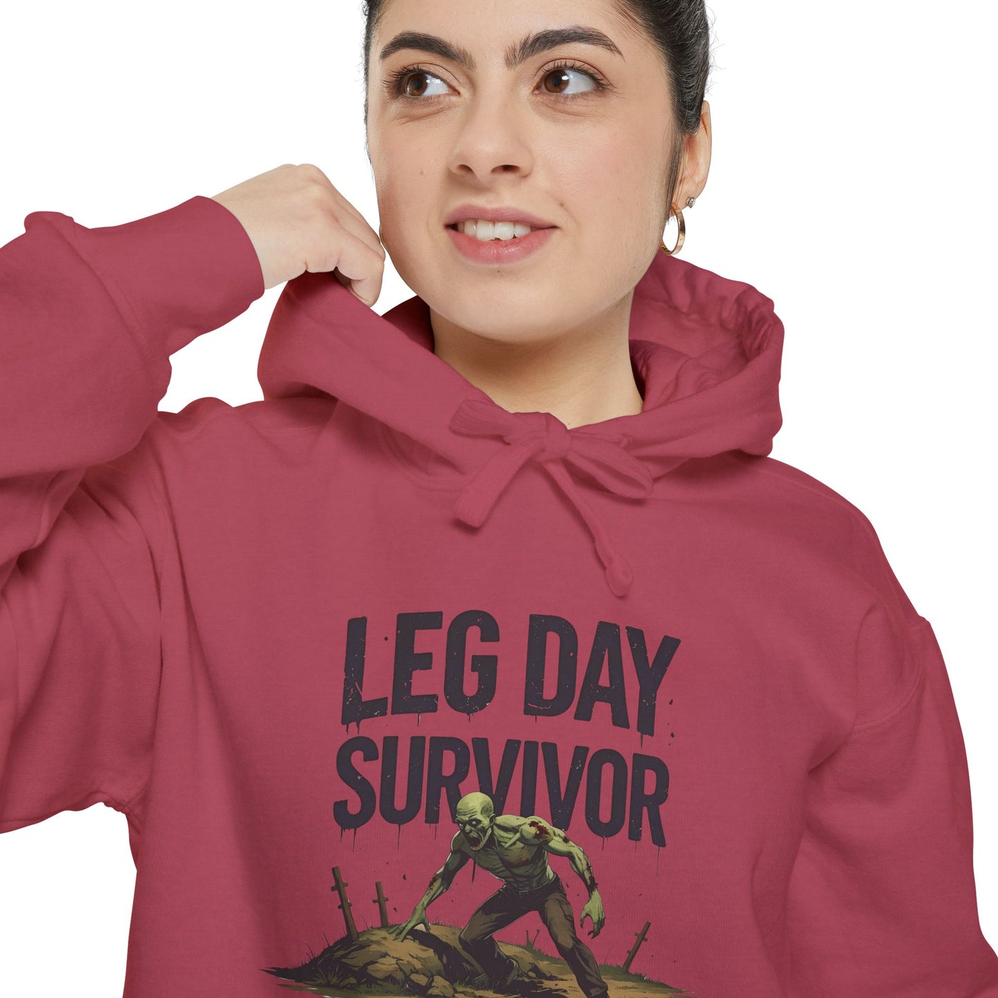 Leg Day Survivor! - Funny Gym Hoodie - Unisex Fitness Sweatshirt - Workout Apparel - S-5XL