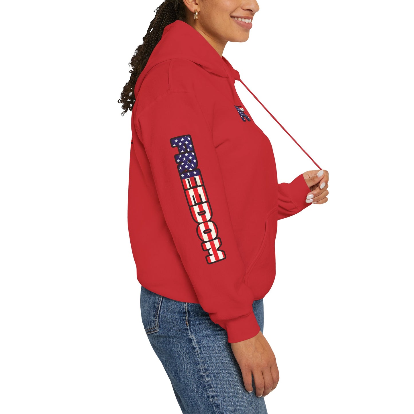 Patriotic Freedom Hoodie - Unisex American Flag Sweatshirt - Red White and Blue - Comfortable Pullover for Celebrations -  Perfect for Independence Day -  Gift [...]