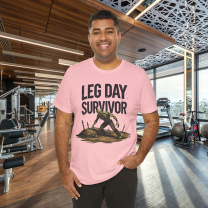 Leg Day Survivor Tee, Fitness Shirt, Workout Apparel, Gym Gift, Unisex Graphic Tee
