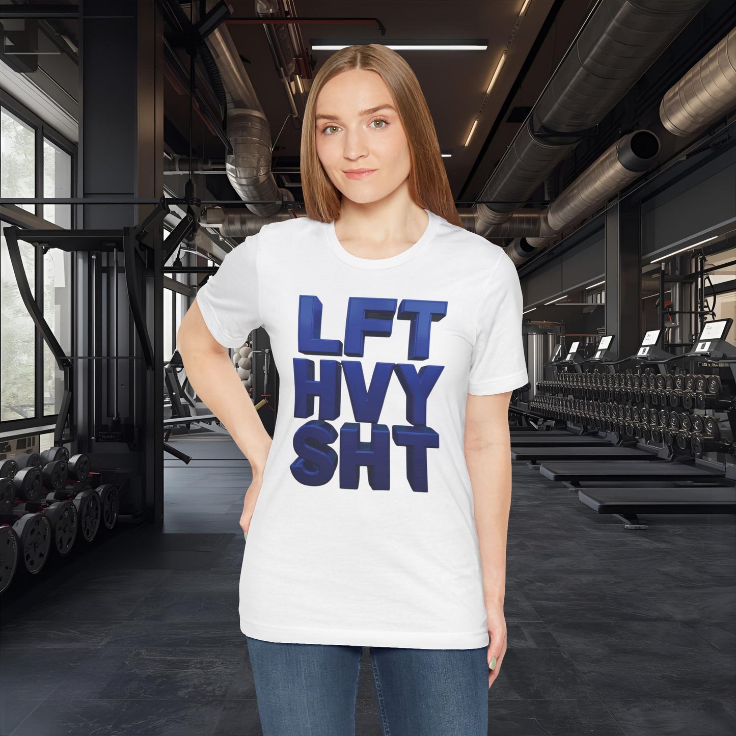 LFT HVY SHT - Lift Heavy Shit - Bold 3D Gym Tee - Fitness