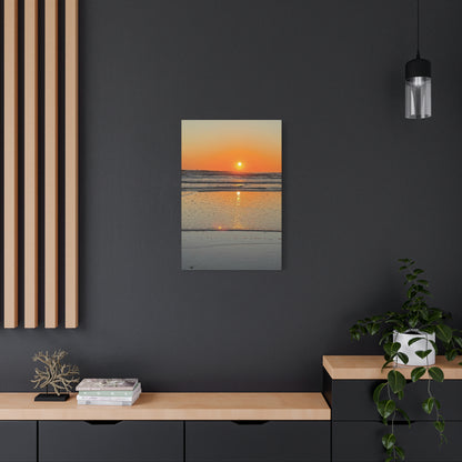 Stunning Sunset Beach Canvas Print, Ocean Decor, Wall Art, Home Decor, Coastal Artwork for Living Room