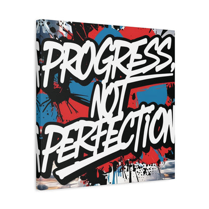 💥 Motivational 💥 Uplifting 💥 Canvas Art  💥 Progress Not Perfection Print  💥 Positive Vibe Décor  💥 Eco-Friendly  UL- Certified  Inks 💥 Gift  Giving 💥 Horizontal Is In A Different Listing 💥
