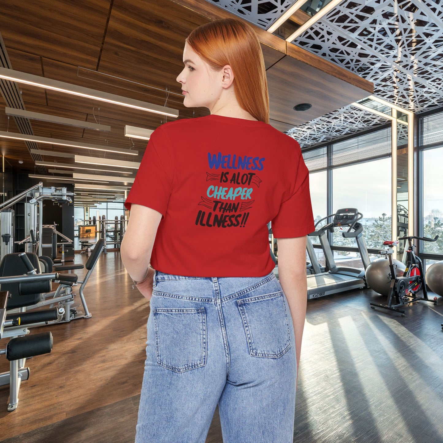 Wellness Awareness Unisex Tee - Wellness Is Alot Cheaper Than Illness!! - Design - S - 3XL - Motivational Health T-Shirt for Self-Care Enthusiasts - Gift for Wellness Events - Positive Vibe Shirt -  [...]