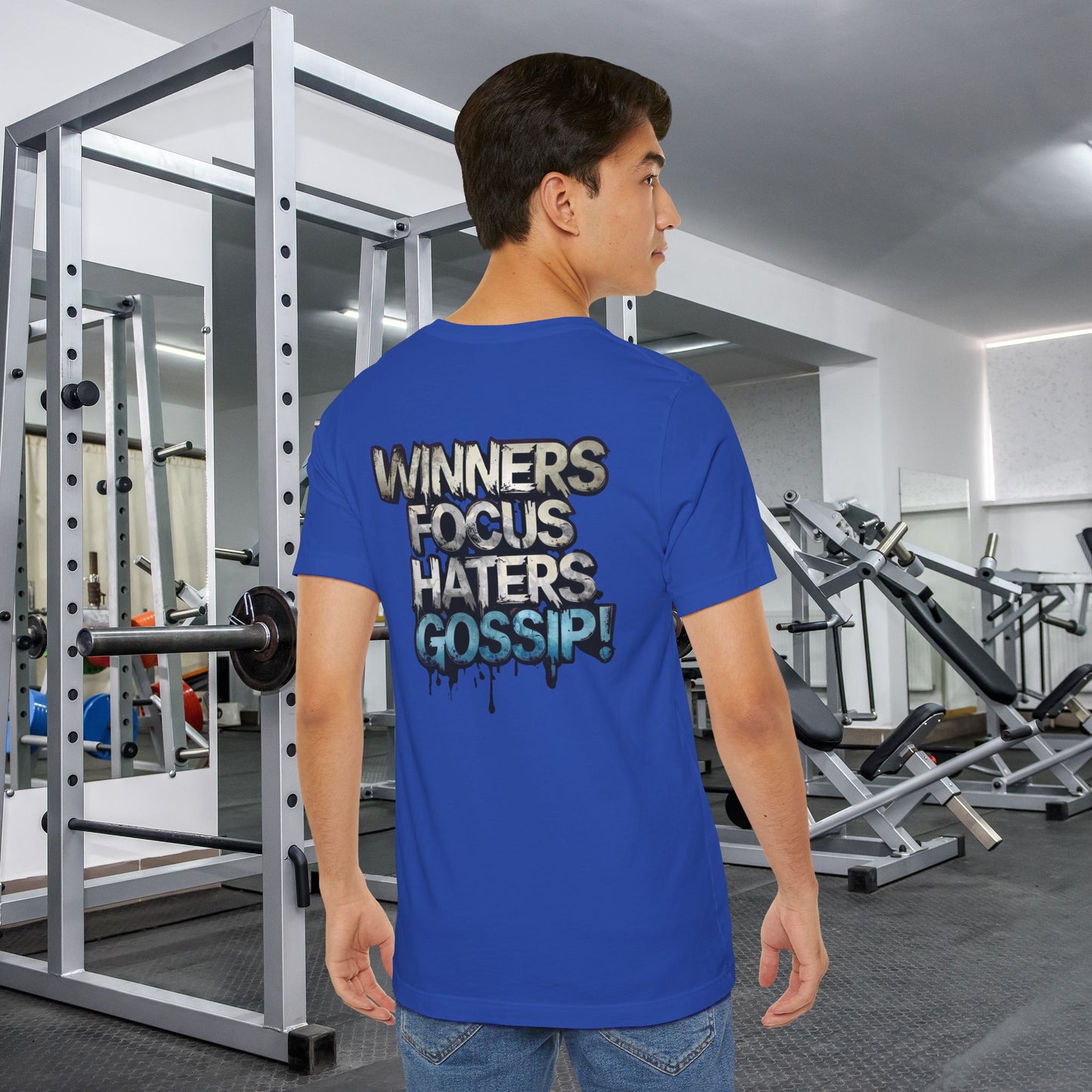Winners Focus Haters Gossip! Tee - Motivational Graphic Shirt -  Unisex Tee for Casual Wear -  Gift for Friends -  Streetwear Fashion