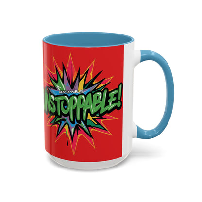 Unstoppable! Motivational Mug - Vibrant Red Design - 11oz/15oz
