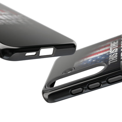 Stunning Patriotic Protective Cell Phone Case -  Charlie Kirk - This Is The Turning Point! - Red White Blue - Beautiful American Flag Backdrop Design - Perfect Gift for Everyday Use, Durable Cover, Stylish Protection