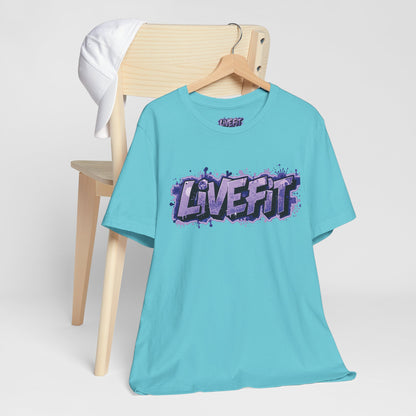 Live Fit Unisex Tee -  Fitness Shirt -  Motivational Graphic Tee -  Workout Apparel -  Casual Wear -  Gift for Gym Lovers -  Active Lifestyle -