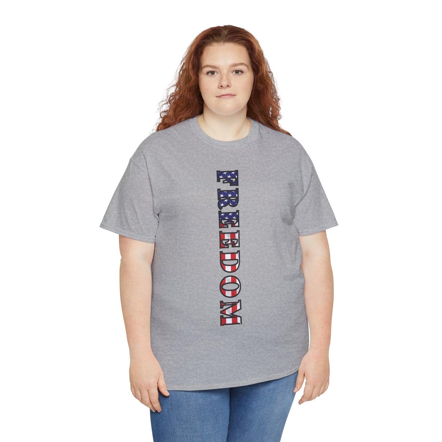 Freedom Patriotic T-Shirt - Red White Blue - American Flag Tee - Unisex S-5XL