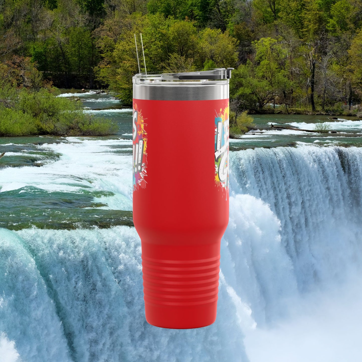 💥 Vibrant   💥 Stylish    💥 Motivational     💥 Insulated   💥 Stainless Steel   💥 Travel Mug  40oz    💥  Let's Do This!  💥 Inspiring Print   💥 Hot or Cold   💥 Birthday Gift 💥 Holiday Gift   💥Graduation Gift   💥 Dishwasher Safe Top Rack 💥