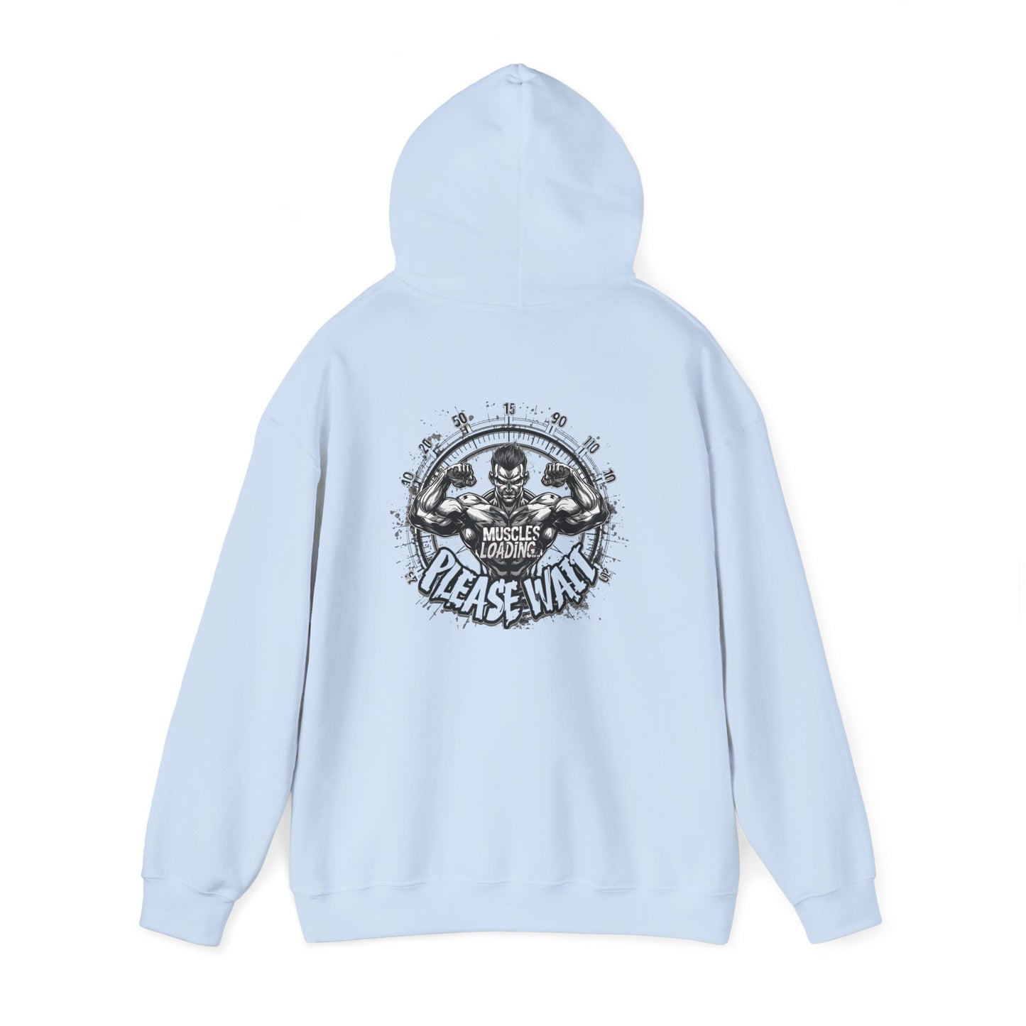 Unisex - Muscles Loading…Please Wait - Heavy Blend™ Hooded Sweatshirt - Motivational Fitness Hoodie - Workout Sweatshirt - Gym Apparel - Inspirational Gift - Holiday Gift