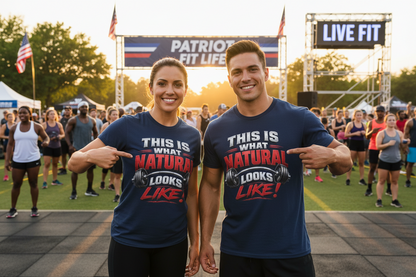 Natural Strength Gym T-Shirt | This Is What Natural Looks Like Tee