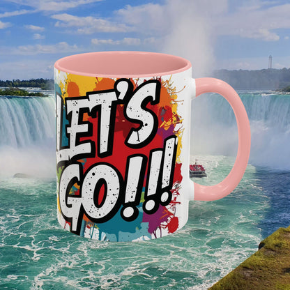 💥Vibrant  💥 Motivational 💥 Ceramic 💥 Coffee Mug 💥  Let's Go! 💥  Never or Now💥 Sizes   11oz   15oz💥  8   Different  Colors  To  Choose  From💥