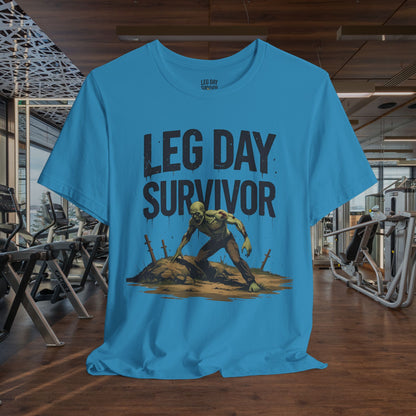 Leg Day Survivor Tee, Fitness Shirt, Workout Apparel, Gym Gift, Unisex Graphic Tee