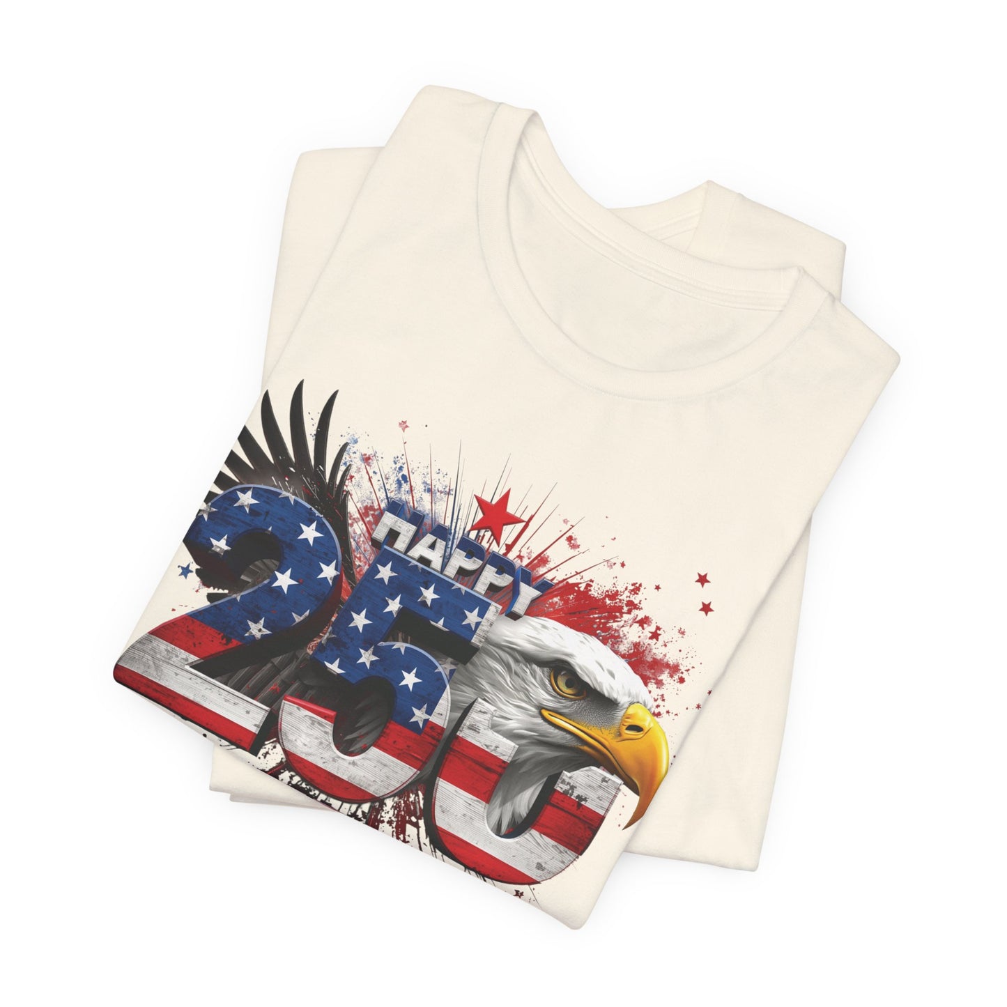 America 250th Anniversary Eagle T-Shirt | Distressed Flag Patriotic Tee