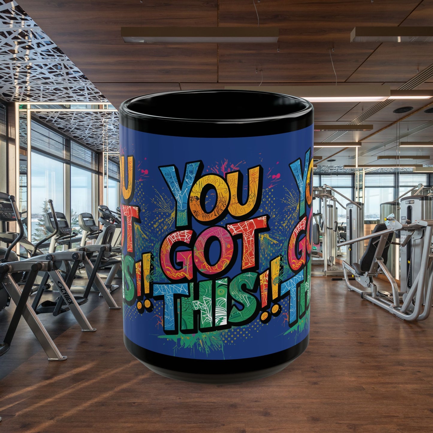 You Got This! Motivational Black Mug - Gym Lover Gift - 11oz/15oz