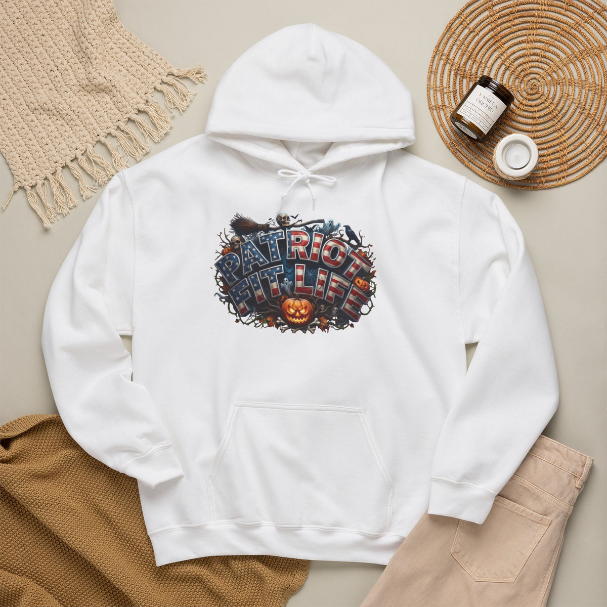 Halloween Patriotic Hoodie — Patriot Fit Life Graphic Design