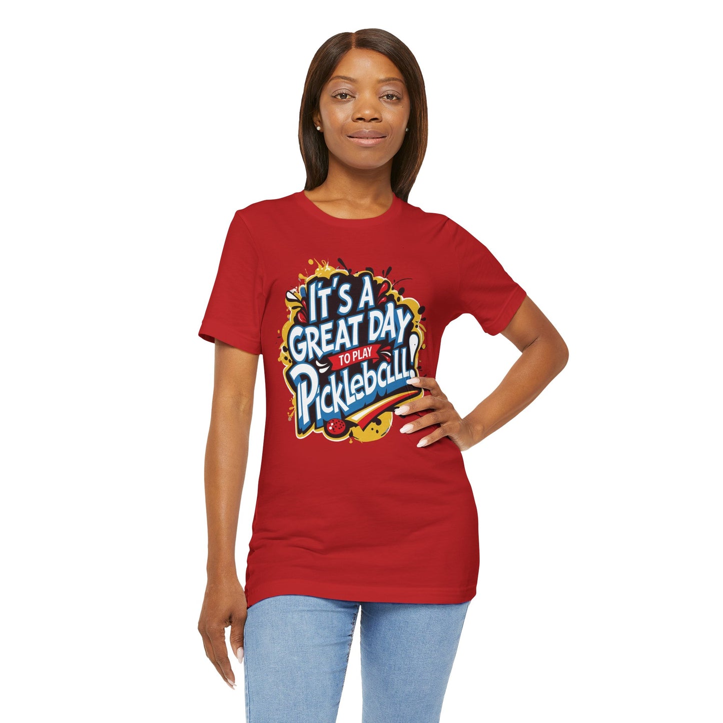 It's a Great Day to Play Pickleball T-Shirt - Unisex Graphic Tee - XS-4XL