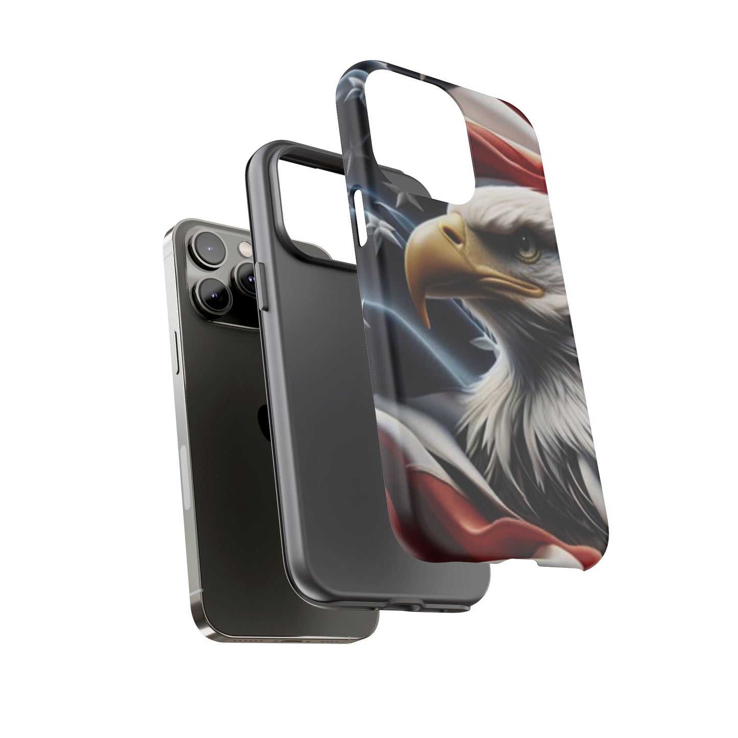Patriotic Eagle Phone Case | Tough Cases for Nature Lovers, Gift for Veterans, Independence Day, Memorial Day