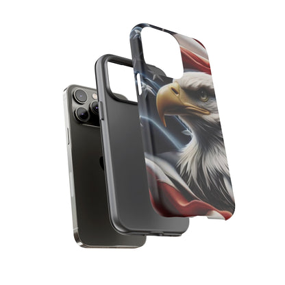 Patriotic Eagle Phone Case | Tough Cases for Nature Lovers, Gift for Veterans, Independence Day, Memorial Day