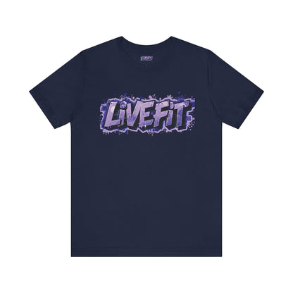 Live Fit Unisex Tee -  Fitness Shirt -  Motivational Graphic Tee -  Workout Apparel -  Casual Wear -  Gift for Gym Lovers -  Active Lifestyle -