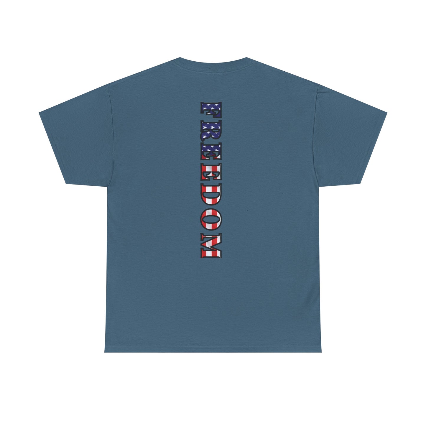 Freedom Patriotic T-Shirt - Red White Blue - American Flag Tee - Unisex S-5XL