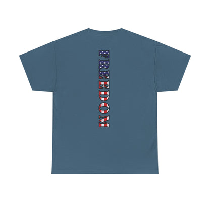 Freedom Patriotic T-Shirt - Red White Blue - American Flag Tee - Unisex S-5XL