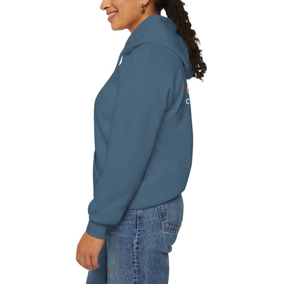 Blessed Hoodie – Patriotic Red, White & Blue Unisex Pullover Sweatshirt with Front & Back Print – Cozy, Positive Vibes Gift