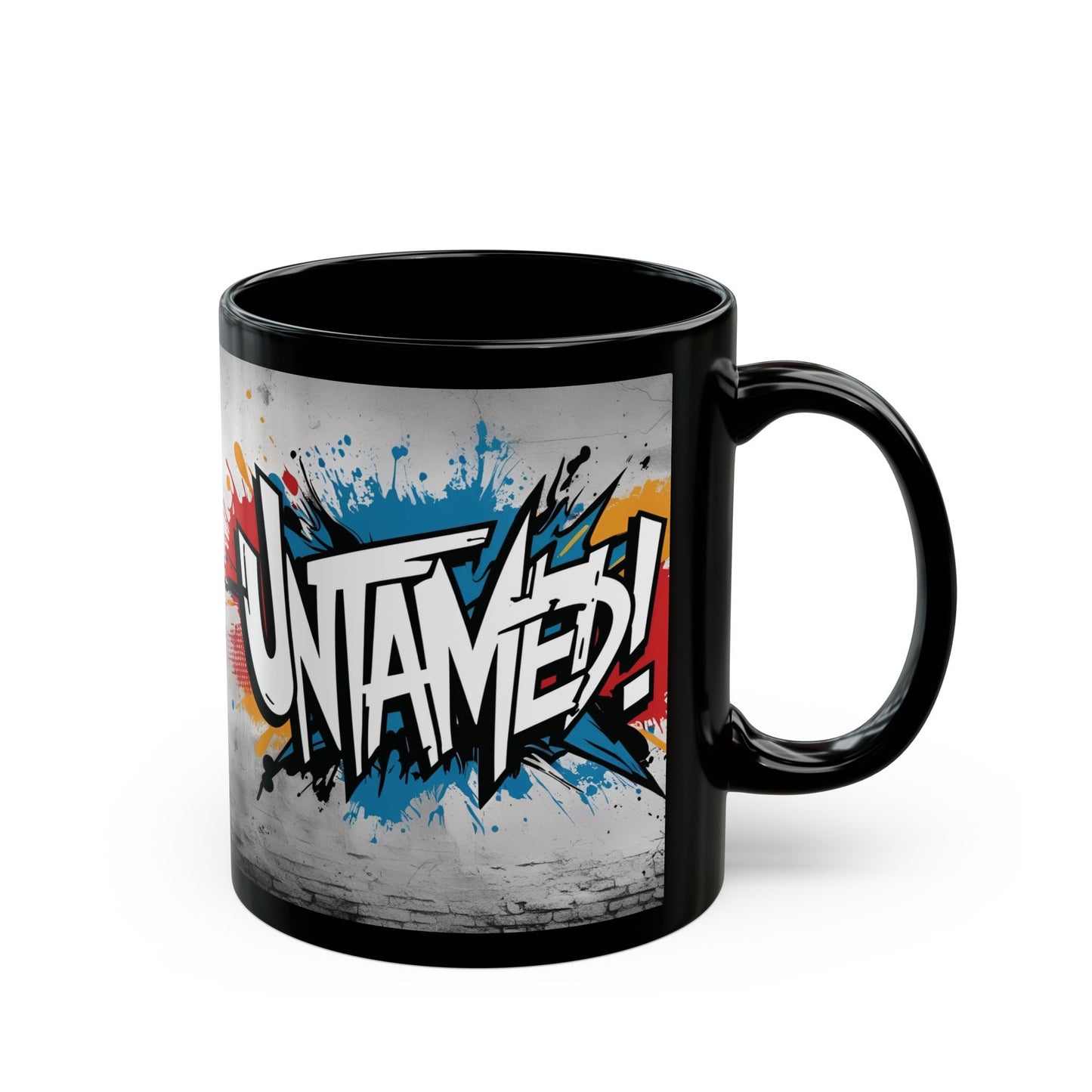 Untamed! Motivational Black Mug - Glossy Ceramic - 11oz/15oz