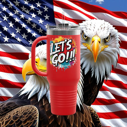 💥 Vibrant   💥 Stylish    💥 Motivational     💥 Insulated   💥 Stainless Steel   💥 Travel Mug  40oz    💥  Let's Do This!  💥 Inspiring Print   💥 Hot or Cold   💥 Birthday Gift 💥 Holiday Gift   💥Graduation Gift   💥 Dishwasher Safe Top Rack 💥