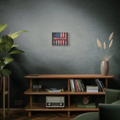 Grateful American Flag Wall Art | Patriotic Canvas Decor, Home Wall Decor, Inspirational Gift, 4th of July Decoration, Veteran's Day