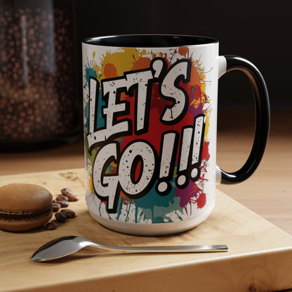 💥Vibrant  💥 Motivational 💥 Ceramic 💥 Coffee Mug 💥  Let's Go! 💥  Never or Now💥 Sizes   11oz   15oz💥  8   Different  Colors  To  Choose  From💥
