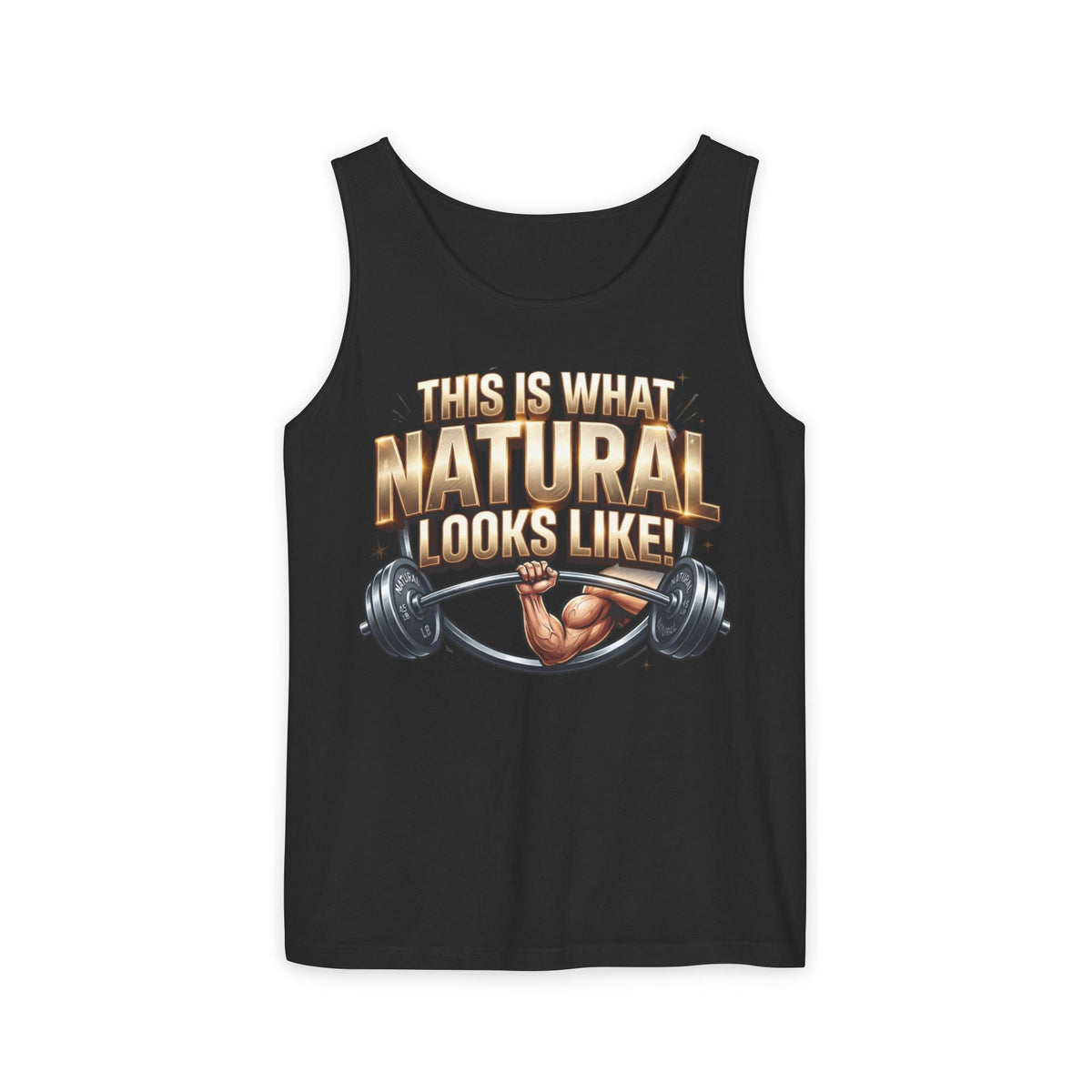 Natural Bodybuilder Tank Top — "This Is What Natural Looks Like" Fitness Tank
