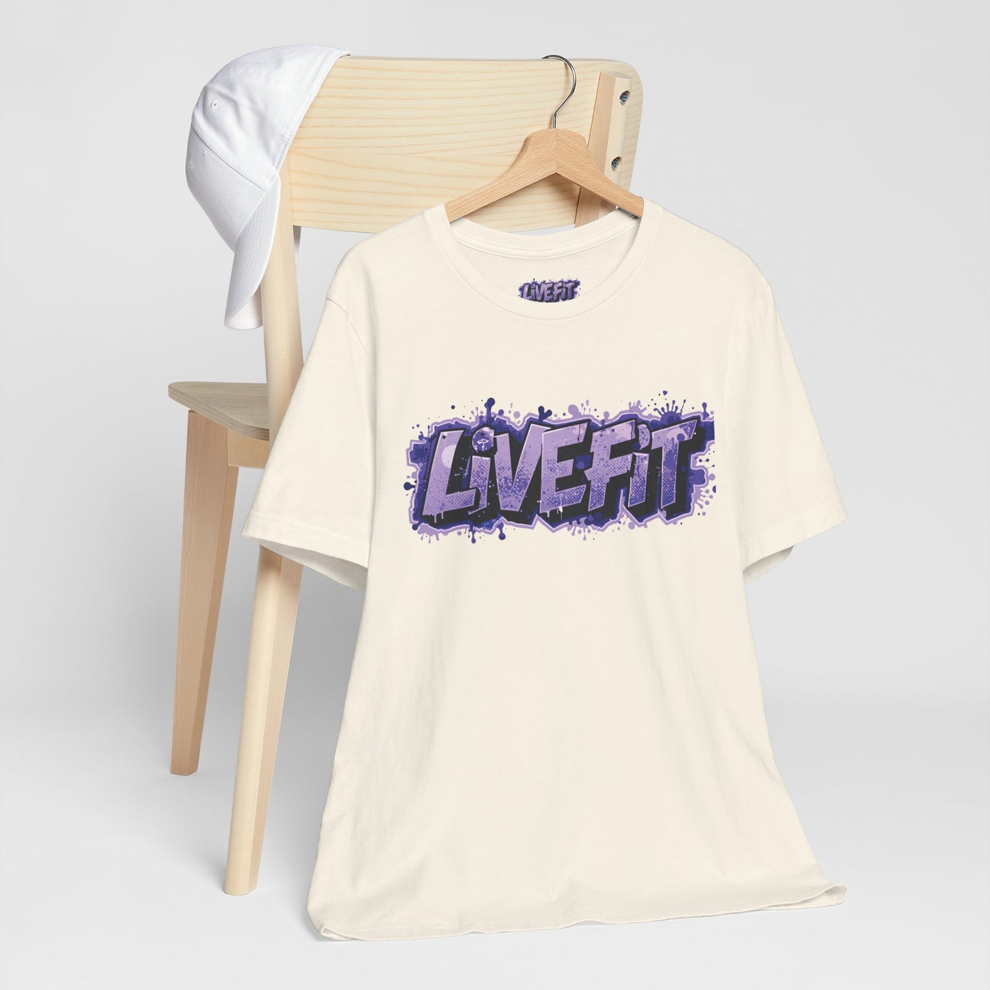 Live Fit Unisex Tee -  Fitness Shirt -  Motivational Graphic Tee -  Workout Apparel -  Casual Wear -  Gift for Gym Lovers -  Active Lifestyle -