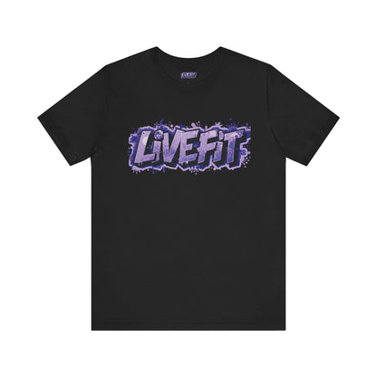 Live Fit Unisex Tee -  Fitness Shirt -  Motivational Graphic Tee -  Workout Apparel -  Casual Wear -  Gift for Gym Lovers -  Active Lifestyle -