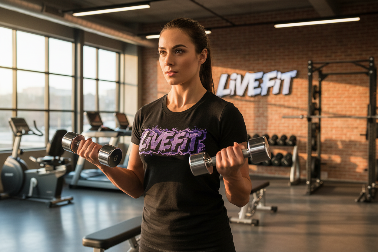 LIVE FIT Unisex T-Shirt - Motivational Fitness Tee - Workout Apparel - XS-4XL