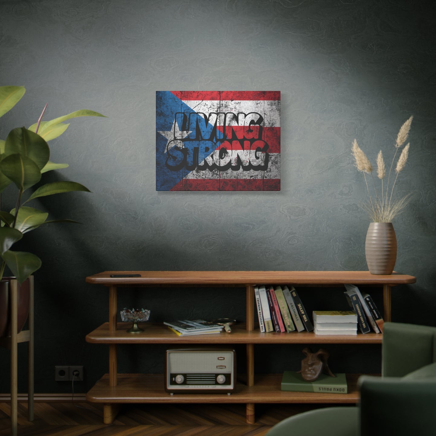 Gallery Wrapped - Puerto Rico Flag -  Matte Canvas Wall Art - Inspirational Decor - Home Wall Decor -