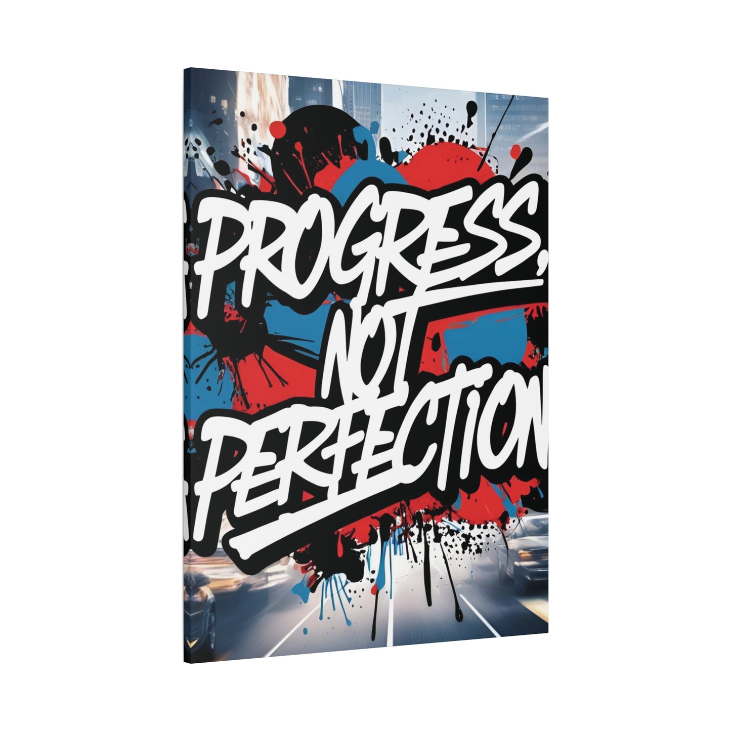💥 Motivational 💥 Uplifting 💥 Canvas Art  💥 Progress Not Perfection Print  💥 Positive Vibe Décor  💥 Eco-Friendly  UL- Certified  Inks 💥 Gift  Giving 💥 Horizontal Is In A Different Listing 💥