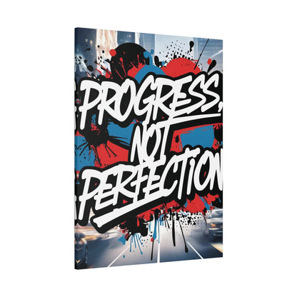 💥 Motivational 💥 Uplifting 💥 Canvas Art  💥 Progress Not Perfection Print  💥 Positive Vibe Décor  💥 Eco-Friendly  UL- Certified  Inks 💥 Gift  Giving 💥 Horizontal Is In A Different Listing 💥