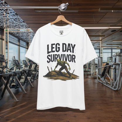 Leg Day Survivor Tee, Fitness Shirt, Workout Apparel, Gym Gift, Unisex Graphic Tee