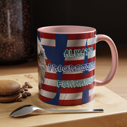 🇺🇸 Eye-Catching  🇺🇸 Patriotic  🇺🇸 Bald Eagle   🇺🇸 Red White & Blue  🇺🇸 USA  🇺🇸 Accent Coffee Mug   🇺🇸🇺🇸 11oz  &  🇺🇸 15oz  🇺🇸 Sizes 🇺🇸 8  Color Options   🇺🇸 Red     🇺🇸 Black    🇺🇸 Light Blue   🇺🇸 Yellow   🇺🇸 Orange   🇺🇸 Navy   🇺🇸 Pink   🇺🇸 Purple