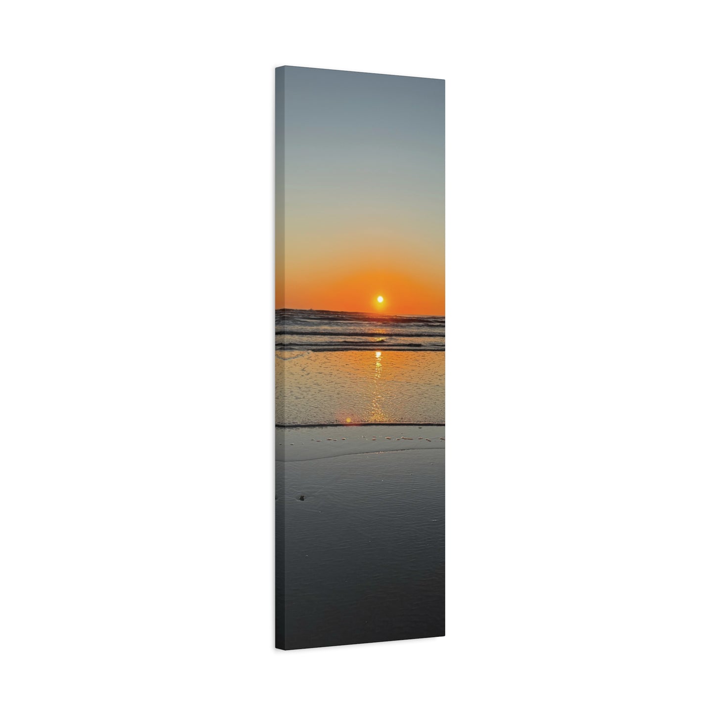 Stunning Sunset Beach Canvas Print, Ocean Decor, Wall Art, Home Decor, Coastal Artwork for Living Room